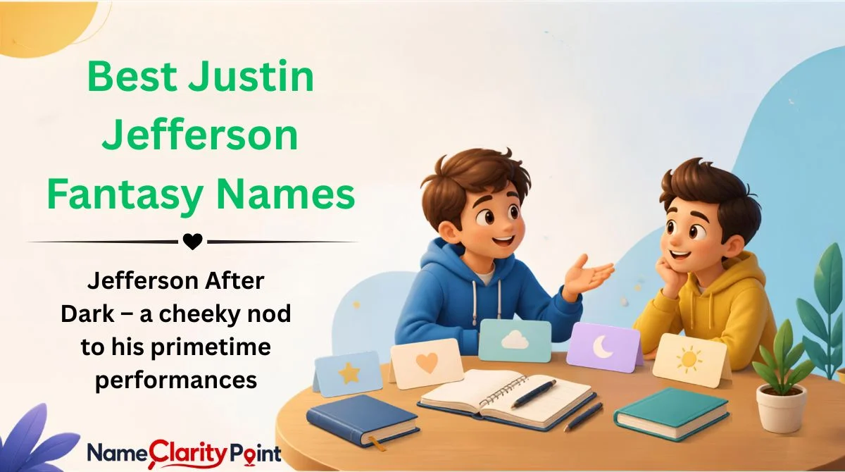 Best Justin Jefferson Fantasy Names