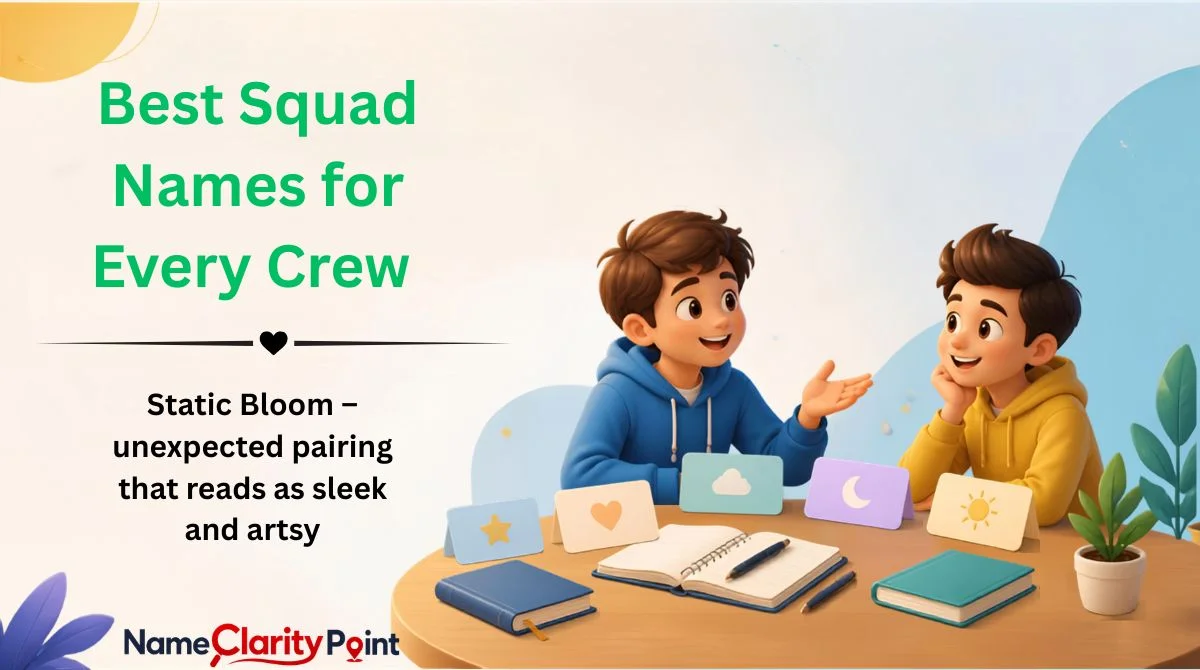 Best Squad Names for Every Crew