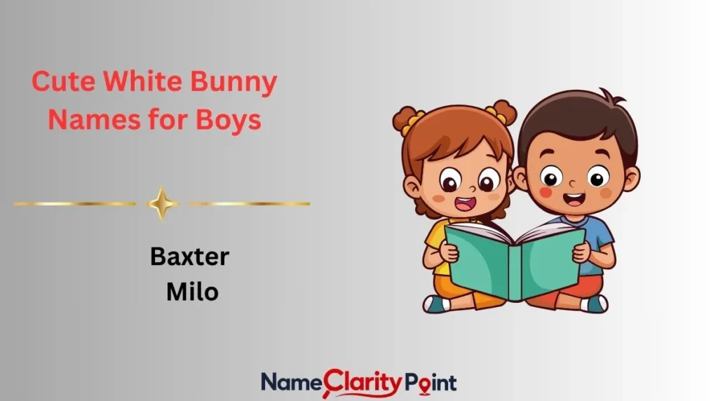 Cute White Bunny Names for Boys 