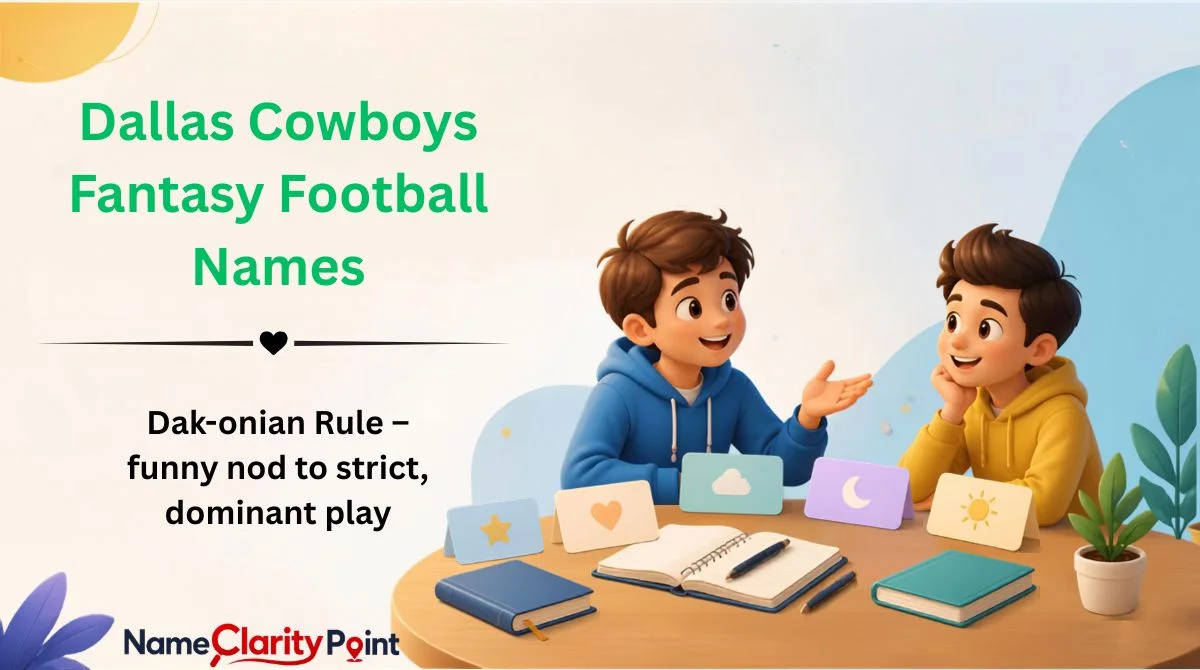 Dallas Cowboys Fantasy Football Names