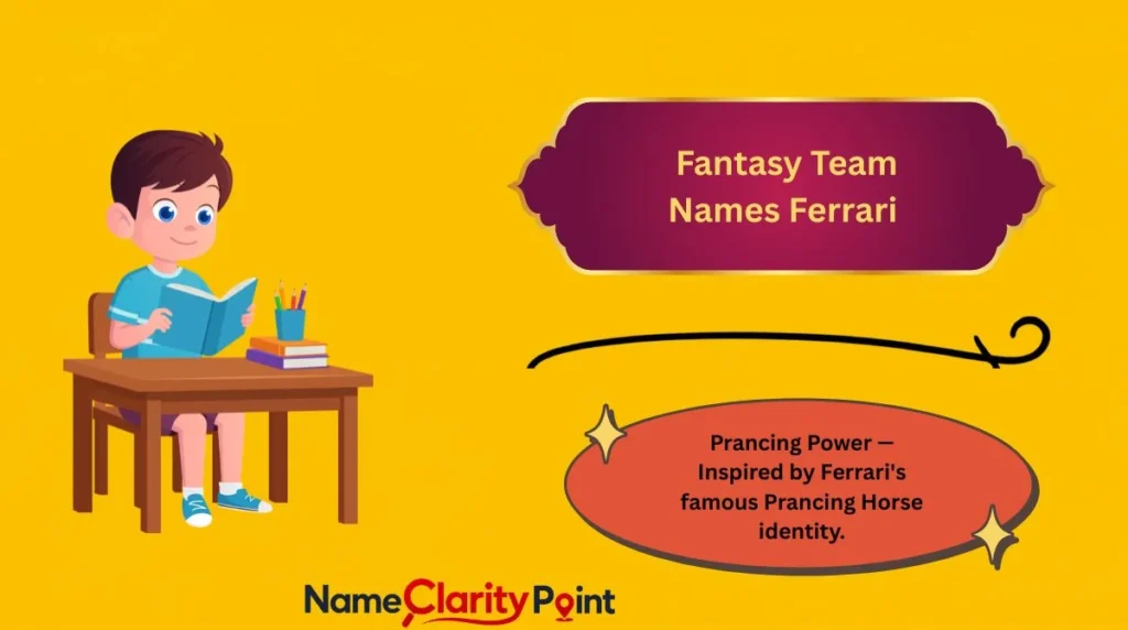 Fantasy Team Names Ferrari