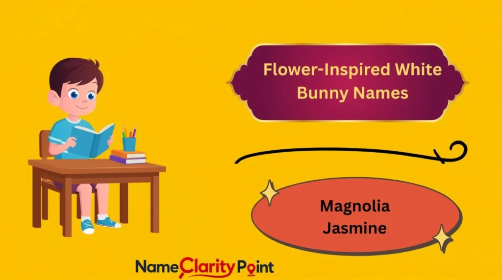 Flower Inspired White Bunny Names