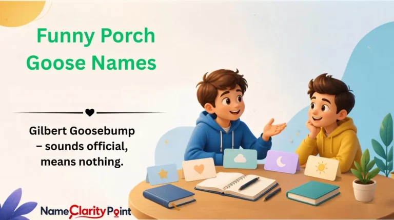 Funny Porch Goose Names