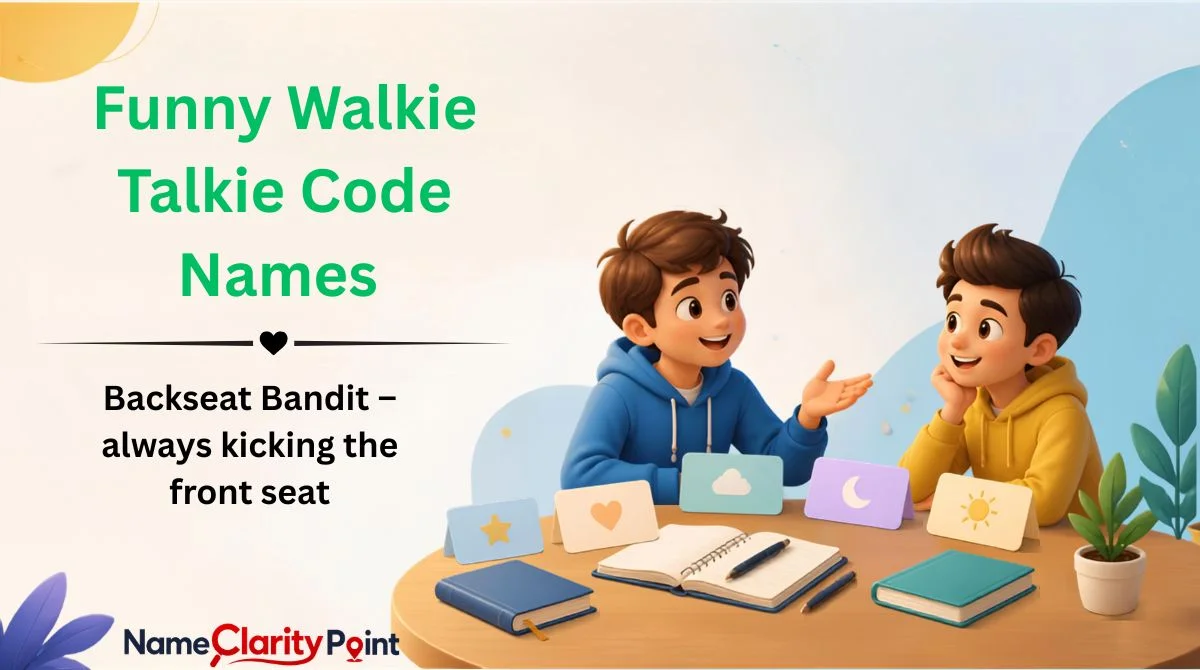Funny Walkie Talkie Code Names