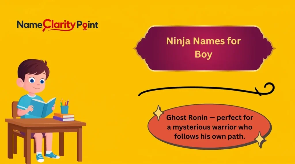 Ninja Names for Boy
