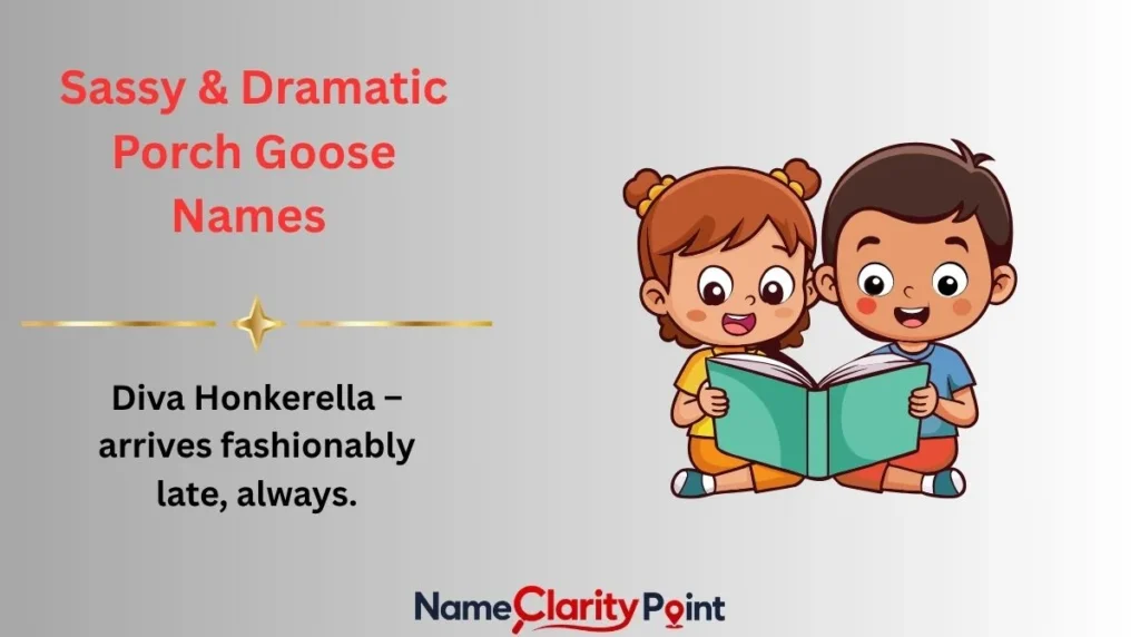 Sassy & Dramatic Porch Goose Names π