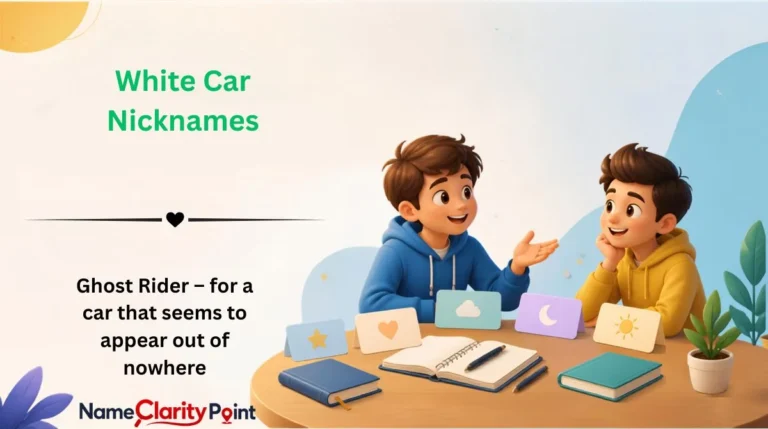 White Car Nicknames