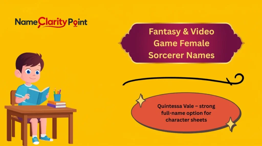 Fantasy & Video Game Female Sorcerer Names
