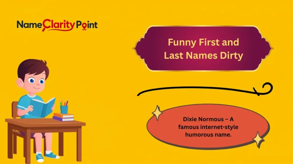 Funny First and Last Names Dirty