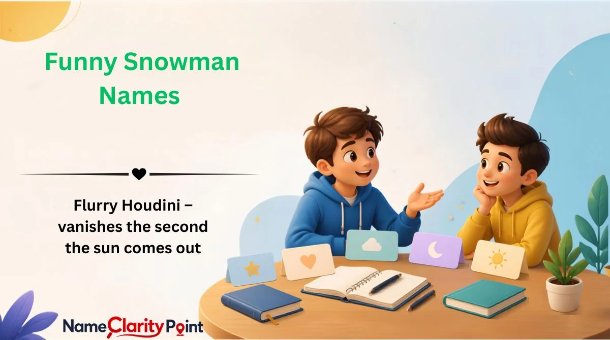 Funny Snowman Names