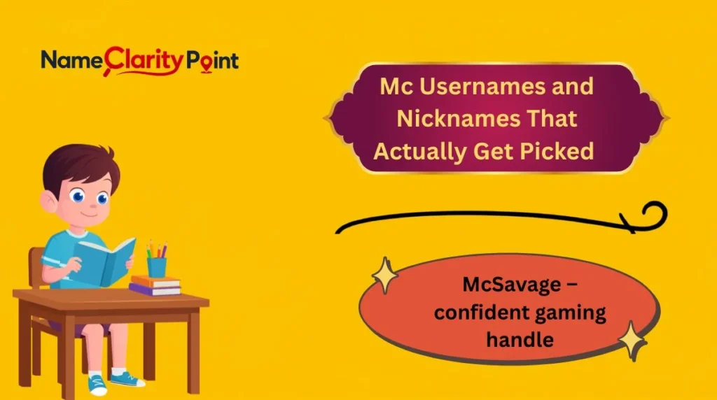 Mc Usernames and Nicknames That Actually Get Picked