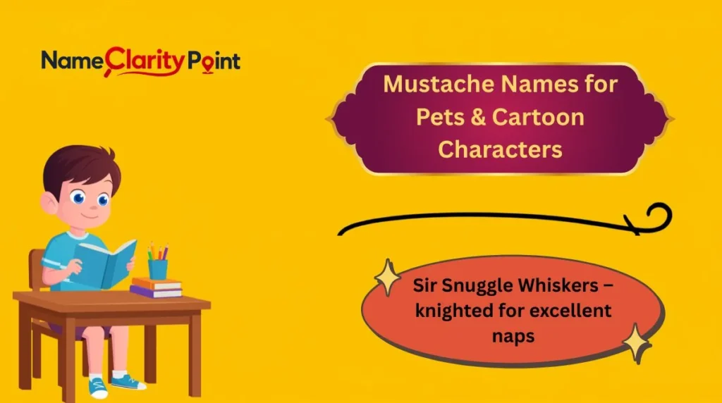 Mustache Names for Pets & Cartoon Characters