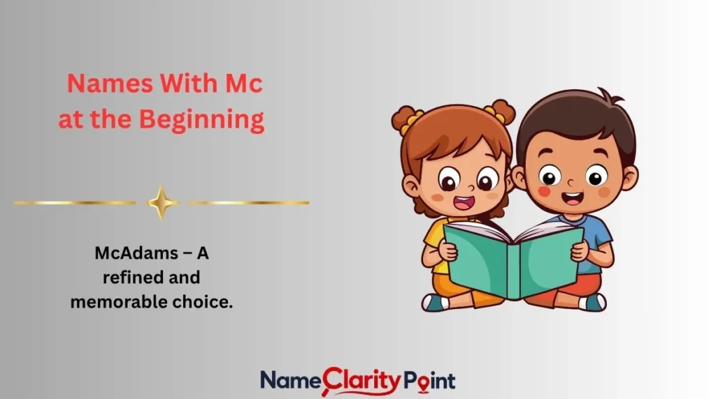 Names With Mc at the Beginning